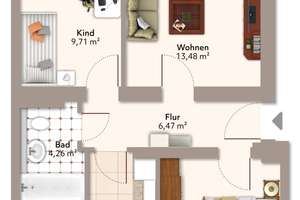  Attraktive 3-Raum-Wohnung mit Balkon im Hochparterre
 – 39108 Stadtfeld Ost, Magdeburg – Vorschaubild 12
