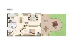 Sofort verfügbar! schöne 2-Zi.-Gartenwohnung. Traumhafte, ruhige Terrasse, TG-Einzelstellplatz – Die vollständige Adresse der Immobilie erhältst du vom Anbieter., 80997 Allach, München – Vorschaubild 12