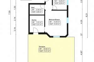 Frisch sanierte 1,5-Zimmer-Wohnung mit außergewöhnlich großer Terrasse - Stuttgart-Süd – Hohentwielstraße 158a, 70199 Südheim, Stuttgart – Vorschaubild 18