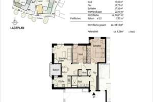 Wohnen im Premium-Neubau: großzügige Drei-Zimmer-Wohnung im Erdgeschoss – Die vollständige Adresse der Immobilie erhältst du vom Anbieter., 81673 Josephsburg, München – Vorschaubild 5
