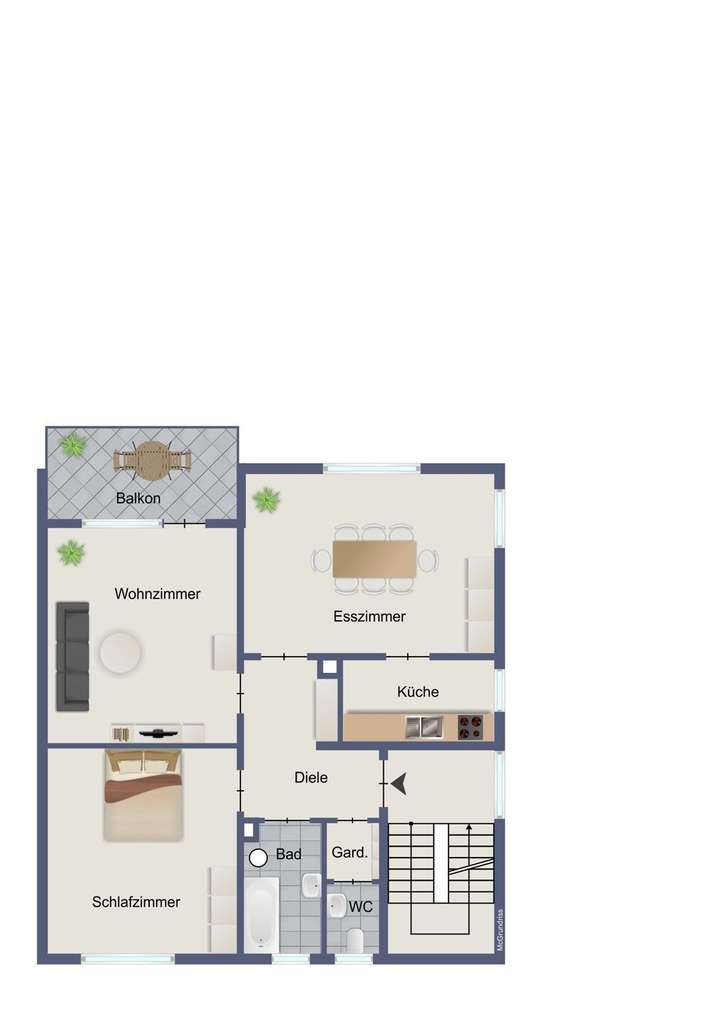 Grundriss Obergeschoss