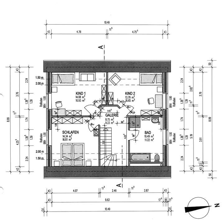 Grundriss Dachgeschoss