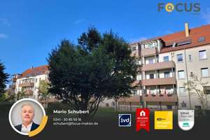 Wahren - ruhige 2-Raumwohnung mit Tageslichtbad, Wanne und kleinem Wintergarten