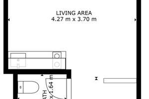 Wohnen für Studierende & Auszubildende / Möbliertes 1-Zimmer Apartment mit Terrasse in Ingolstadt – Goethestraße 23b, 85055 Nordost, Ingolstadt – Vorschaubild 8