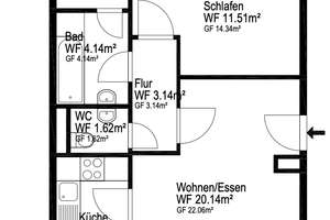 Über den Dächern in Seenähe – charmante DG-Wohnung mit Erker – Die vollständige Adresse der Immobilie erhältst du vom Anbieter., 68219 Rheinau, Mannheim – Vorschaubild 13