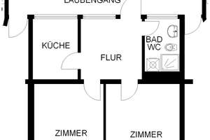 2 Zimmer mit Balkon in Hagen – Södingstr. 5, 58095 Wehringhausen, Hagen – Vorschaubild 2