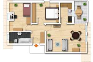 Ruhig gelegene, preislich attraktive 3-Zimmer-Dachwohnung mit zwei PKW-Stellplätzen in Feldrandlage – Die vollständige Adresse der Immobilie erhältst du vom Anbieter., 55129 Ebersheim, Mainz – Vorschaubild 12