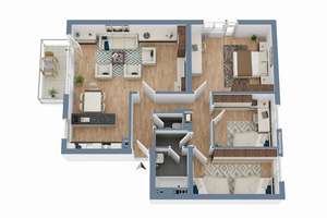 Sanierte Erdgeschosswohnung mit Garage, Balkon... in Rheingönheim – 67067 Rheingönheim, Ludwigshafen am Rhein – Vorschaubild 15
