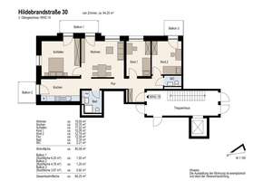 Gut geschnittene Vier-Zimmer-Wohnung mit 3 Balkonen – Hildebrandstraße 30, 76227 Durlach, Karlsruhe – Vorschaubild 15