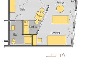 Modern möblierte 1,5-Zimmer-Wohnung in Berg am Laim – Die vollständige Adresse der Immobilie erhältst du vom Anbieter., 81825 Berg am Laim Ost, München – Vorschaubild 8