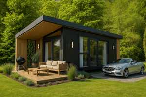 Kleines Architekturhaus mit Garten im Schwarzwald nähe der Enz – Karlsruhe – Vorschaubild 1