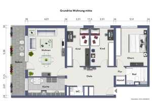 24 Eigentumswohnungen (gesamtes Gebäude) in zentrumsnaher Lage von Marl – Recklinghausen (Kreis) – Vorschaubild 14