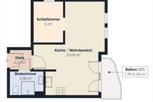 Gemütliches Apartment mit Balkon nahe Römerbrücke. Über 4 % Rendite; Paketkauf möglich. – Die vollständige Adresse der Immobilie erhältst du vom Anbieter., 54294 West/Pallien, Trier – Vorschaubild 5