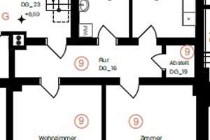 Gemütliche 2-Zimmer-DG_Wohnung inkl. EBK - zentral im beliebten Paulusviertel – Kemnastr. 17, 45657 Paulusviertel, Recklinghausen – Vorschaubild 9