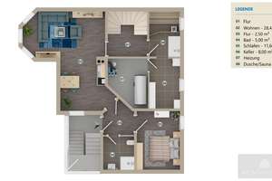 Natur vor der Tür, Ruhe im Alltag – Doppelhaushälfte mit Einliegerwohnung und Sauna – Die vollständige Adresse der Immobilie erhältst du vom Anbieter., 87549 Rettenberg – Vorschaubild 12