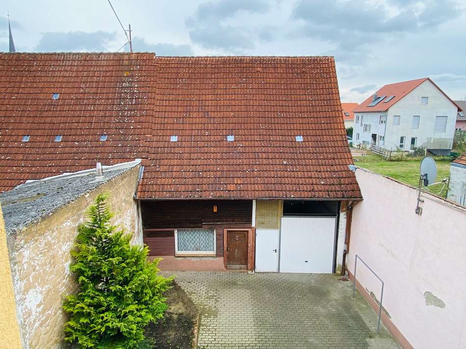 Blick zum Hinterhof