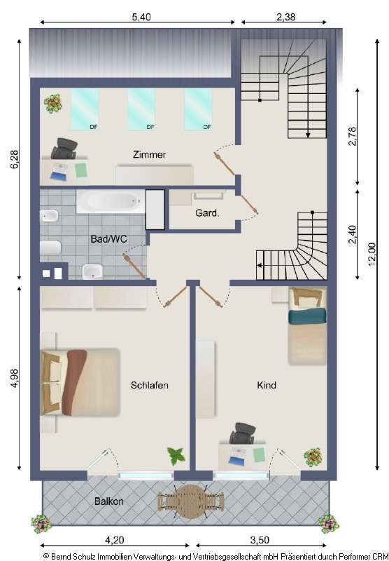 Grundriss 1OG