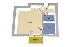 IMMOBERLIN.DE - Adrette Wohnung mit Balkon in beliebter Lage nahe Kranoldplatz – Die vollständige Adresse der Immobilie erhältst du vom Anbieter., 12247 Lichterfelde, Berlin – Vorschaubild 4