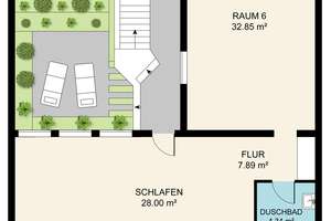 Absolut ruhig gelegen: Bungalowmäßiges Atriumhaus mit ausgebautem UG – Die vollständige Adresse der Immobilie erhältst du vom Anbieter., 81475 Fürstenried-West, München – Vorschaubild 17