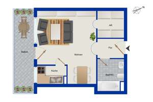 Attraktives Apartment in ruhiger Lage von München-Solln mit großzügiger Süd-Loggia – Die vollständige Adresse der Immobilie erhältst du vom Anbieter., 81479 Thalkirchen, München – Vorschaubild 10