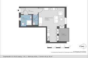 Großes Wohngefühl auf kompaktem Raum - hochwertige 1-Raum-Wohnung – 4103 Zentrum-Ost, Leipzig – Vorschaubild 5