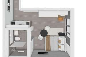 uniQ living // Neubau - Studentenapartment mit Loggia // KFW + 5%-Afa