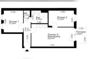 Tauschwohnung: Neubau 3Z WBS mit eigenem Garten gegen 4+ Z – Die vollständige Adresse der Immobilie erhältst du vom Anbieter., 13357 Gesundbrunnen, Berlin – Vorschaubild 3