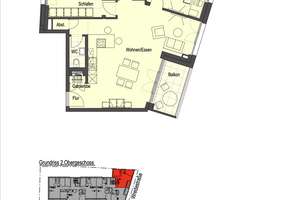 3-Zimmer-Wohnung mit Einbauküche! – Moscheeweg 10-12, 97082 Zellerau, Würzburg – Vorschaubild 2