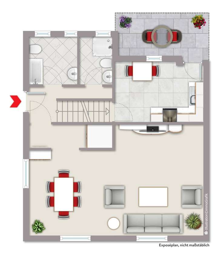 Vorderhaus Erdgeschoss