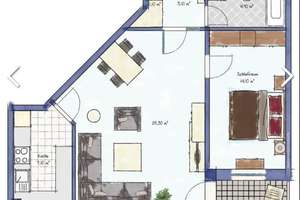 Schöne, helle und interessante Wohnung mit Sonnenbalkon, Keller, Einbauspiegelschrank in der Diele – Die vollständige Adresse der Immobilie erhältst du vom Anbieter., 41236 Rheydt, Mönchengladbach – Vorschaubild 4