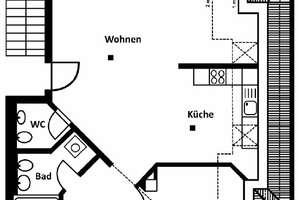 Tolkewitz - helle 3-Zimmer-Dachgeschosswohnung mit Wintergarten/Loggia – Lewickistraße 1, 1279 Tolkewitz/Seidnitz-Nord, Dresden – Vorschaubild 2