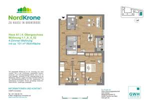 2 MONATE MIETFREI* Neubau Hannover KRONSRODE: EBK, Fußbodenhzng, Loggia, Gäste-WC, Keller, Lift, TG – Kattenbrookstrift 51, 30539 Bemerode, Hannover – Vorschaubild 18