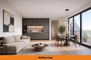 Neubau-Penthouse mit Dachterrasse und Skylineblick