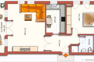 Schöne sonnige 2-Zimmer-Wohnung in München-Feldmoching – Ebereschenstraße 12, 80935 Lerchenau-Ost, München – Vorschaubild 3