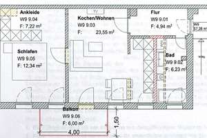 Fürth Altstadt: zentral gelegene, hochwertig renovierte 2 Zimmer Whg  – Die vollständige Adresse der Immobilie erhältst du vom Anbieter., 90762 Altstadt, Innenstadt, Fürth – Vorschaubild 4