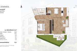 Reserviert: Neubau Gartenwohnung mit  Terrasse im Kö-Karree - nur 80m von der Königsallee entfernt – Talstraße 11, 40217 Friedrichstadt, Düsseldorf – Vorschaubild 5
