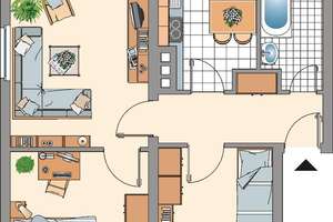 Demnächst frei! 3-Zimmer-Wohnung in Eschweiler Hücheln – Wilhelmshöhe 17, 52249 Eschweiler – Vorschaubild 2