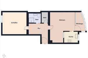 Helle, lichtdurchflutete 2 ZKB Wohnung mit Wintergarten, IN-West nahe Klinikum – Die vollständige Adresse der Immobilie erhältst du vom Anbieter., 85049 Friedrichshofen-Hollerstauden, Ingolstadt – Vorschaubild 10