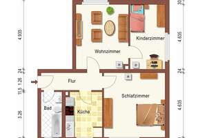 3 Zimmer Wohnung, provisionsfrei – Hochkampstr. 72, 45881 Schalke-Nord, Gelsenkirchen – Vorschaubild 3