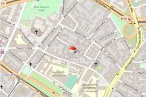 Balkon + Garten: Möblierte und ruhige 1 Zimmer-Wohnung in der Innenstadt – Steinstraße 25, 50676 Altstadt/Süd, Köln – Vorschaubild 12