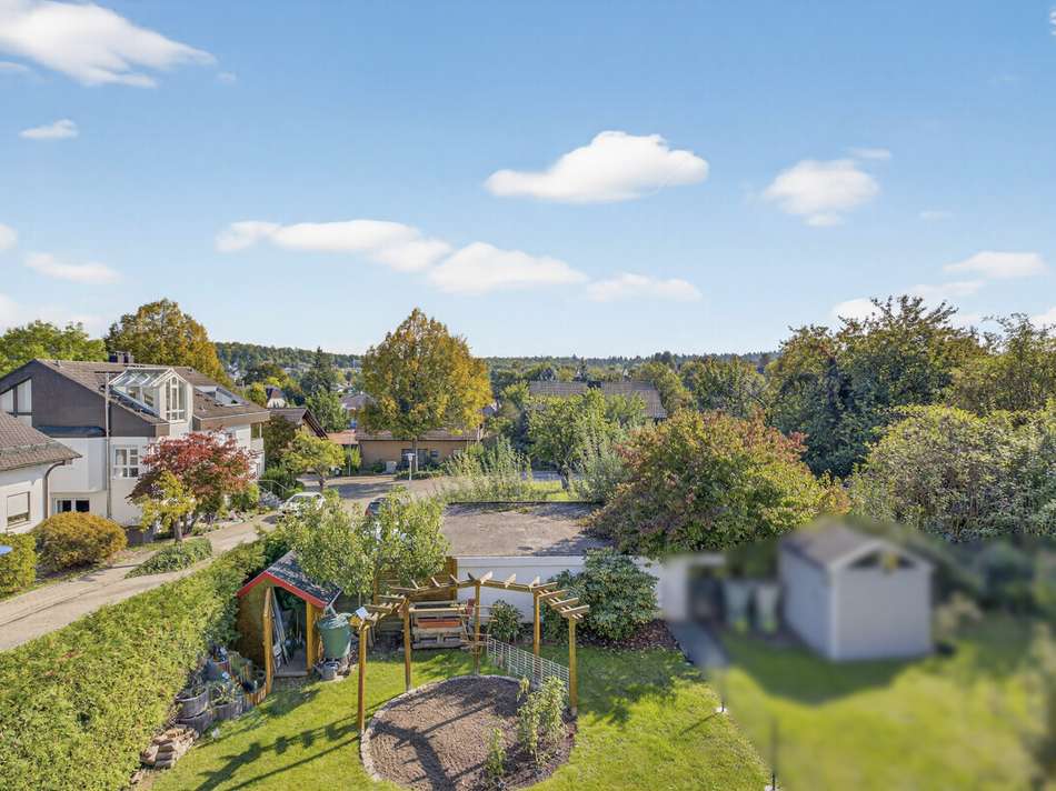 Blick auf Garten