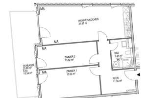 Modernes Wohnen im Erdgeschoss - 3.Zi.-Wohnung mit Einbauküche und großzügiger Terasse – Walter-Hallstein-Straße 25, 55130 Weisenau, Mainz – Vorschaubild 11