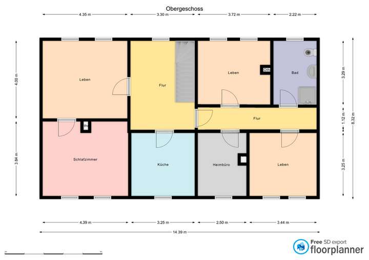 Obergeschoss Grundriss
