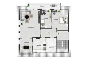 Meerbusch - Osterath, moderne 3 Zimmer Wohnung im 1. OG, Balkon,  Garage und EBK. Übernahme mgl. – Die vollständige Adresse der Immobilie erhältst du vom Anbieter., 40670 Meerbusch – Vorschaubild 9