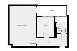 1-Zimmer Wohnung in Regensburg – 93051 Kumpfmühl-Ziegetsdorf-Neuprüll, Regensburg – Vorschaubild 11