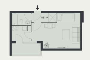 Ruhige, südseitige 1-Zimmer-Wohnung mit Südbalkon– Ihr zukünftiges Zuhause in Toplage von Steglitz! – Flemmingstraße 7, 12163 Steglitz, Berlin – Vorschaubild 2
