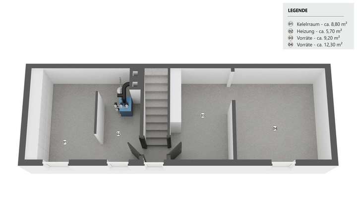 Kellergeschoss (Teilkeller)