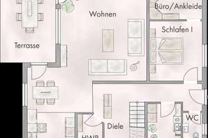 Mit Luftwärmepumpe, Fußbodenheizung, Smart Home usw.: Energieeffizientes Pultdach-Haus in Rehfelde – Die vollständige Adresse der Immobilie erhältst du vom Anbieter., 15345 Rehfelde – Vorschaubild 23