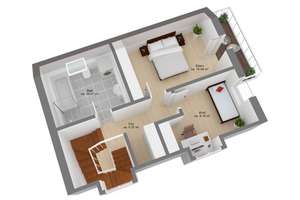 Exklusive Maisonette mit zwei Balkonen, Weitblick & lichtdurchflutetem Wohnambiente – 65205 Nordenstadt, Wiesbaden – Vorschaubild 16