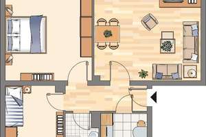 Erdgeschosswohnung mit Dusche und Balkon in Dortmund Bövinghausen – 44388 Bövinghausen, Dortmund – Vorschaubild 2